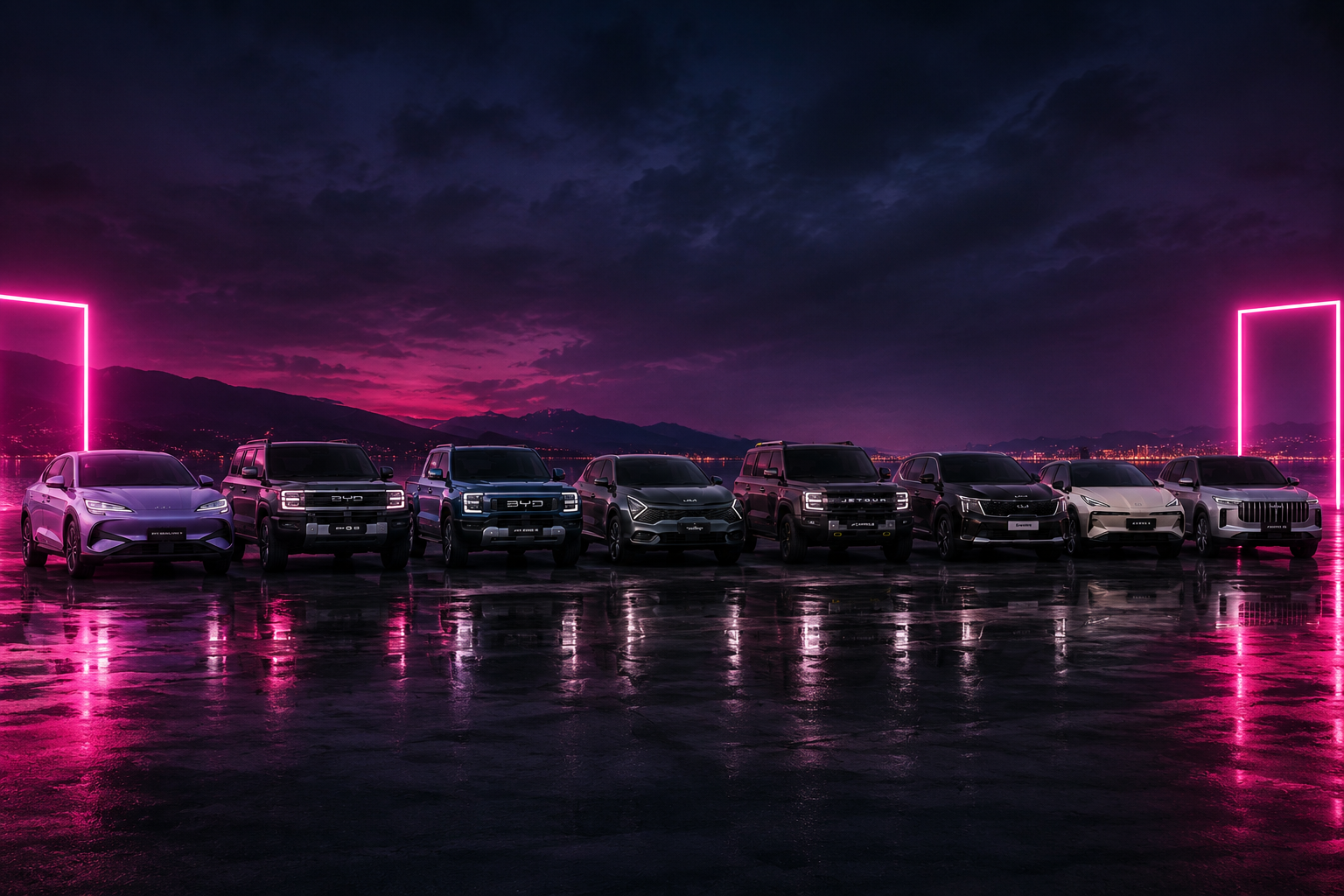 Chinese Vehicle Lineup — BYD, Jetour, Denza and more